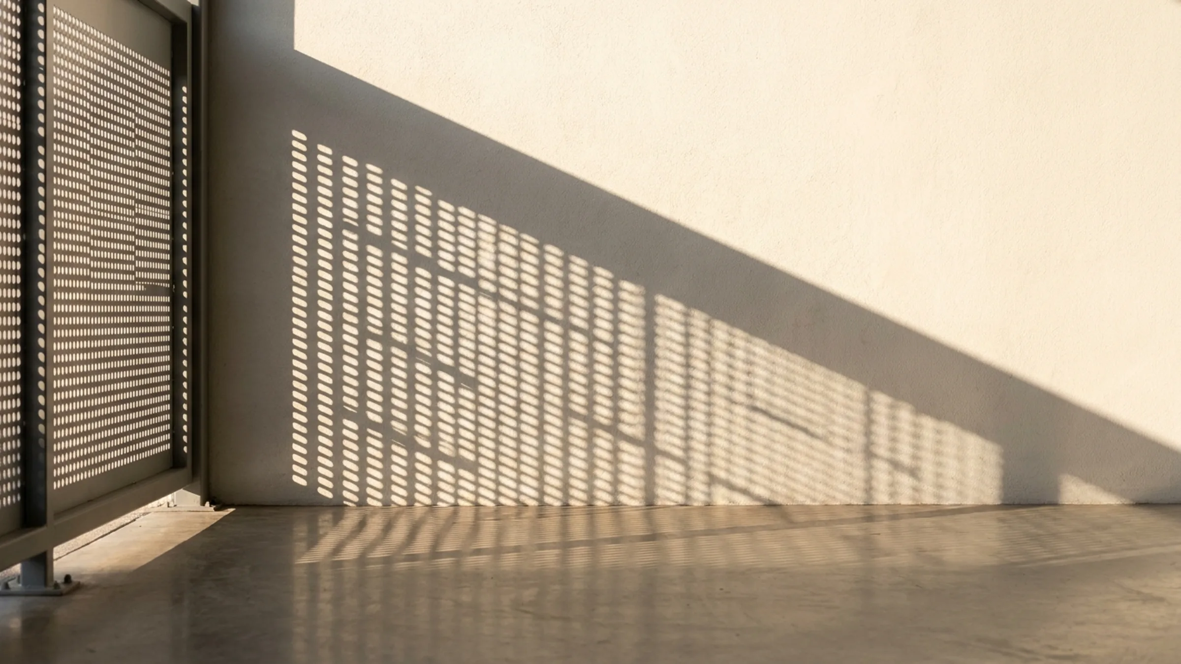 Aircon covers — cast shadow in low sun